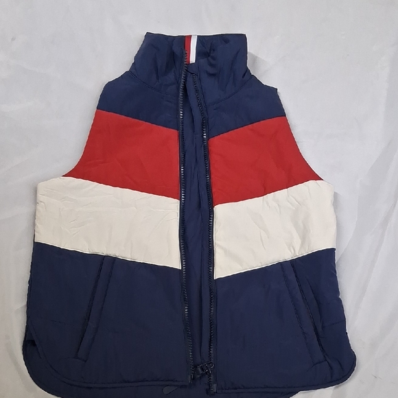 NWOT Rhoback Red White and Blue Vest Sz. XS